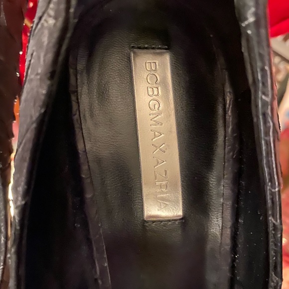 BCBGMAXAZRIA black croc stilettos size 10B - Picture 7 of 8
